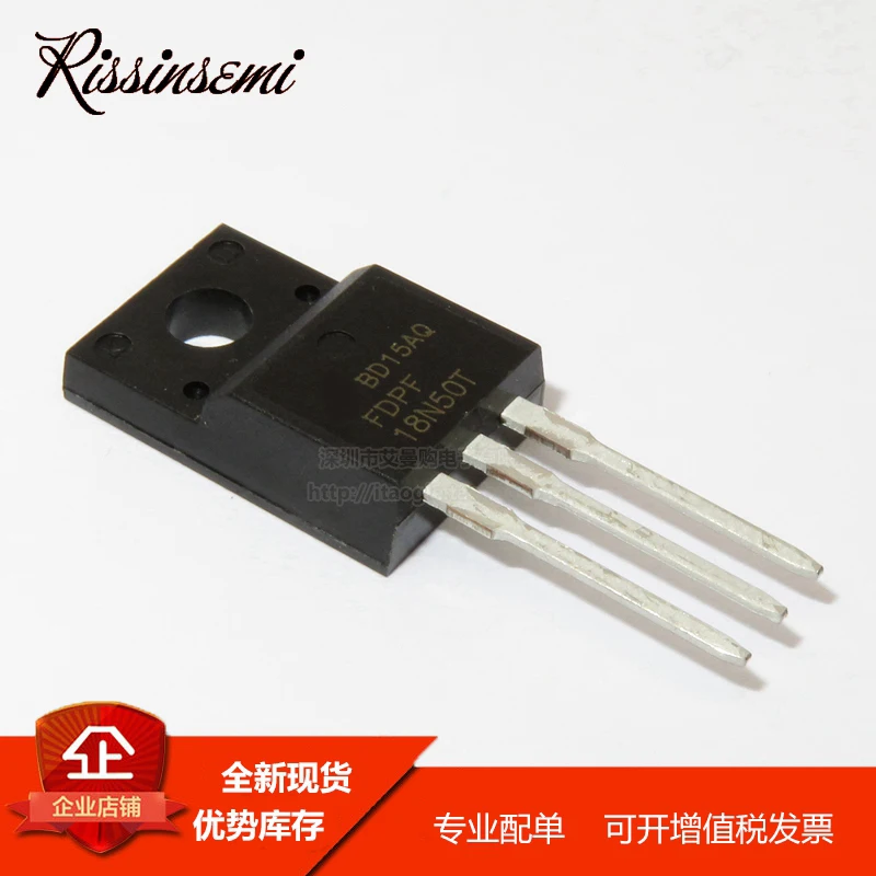 30PCS FDPF18N50T 18N50T TO-220F 18A 500V MOSFET New in Stock