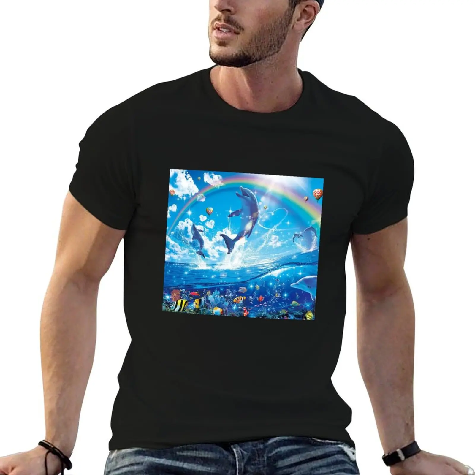 Symphony Dolphins Frutiger Aero Classic T-Shirt vintage anime shirt sweat shirts graphic tee vintage t shirts outfits for men