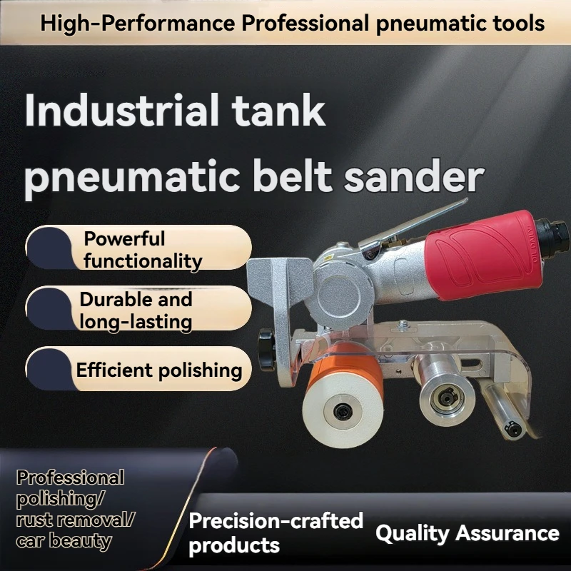 Handheld Pneumatic Sanding Machine 60×260mm, Sandpaper Machine For Metal Polishing, Rust Removal & Wire Drawing