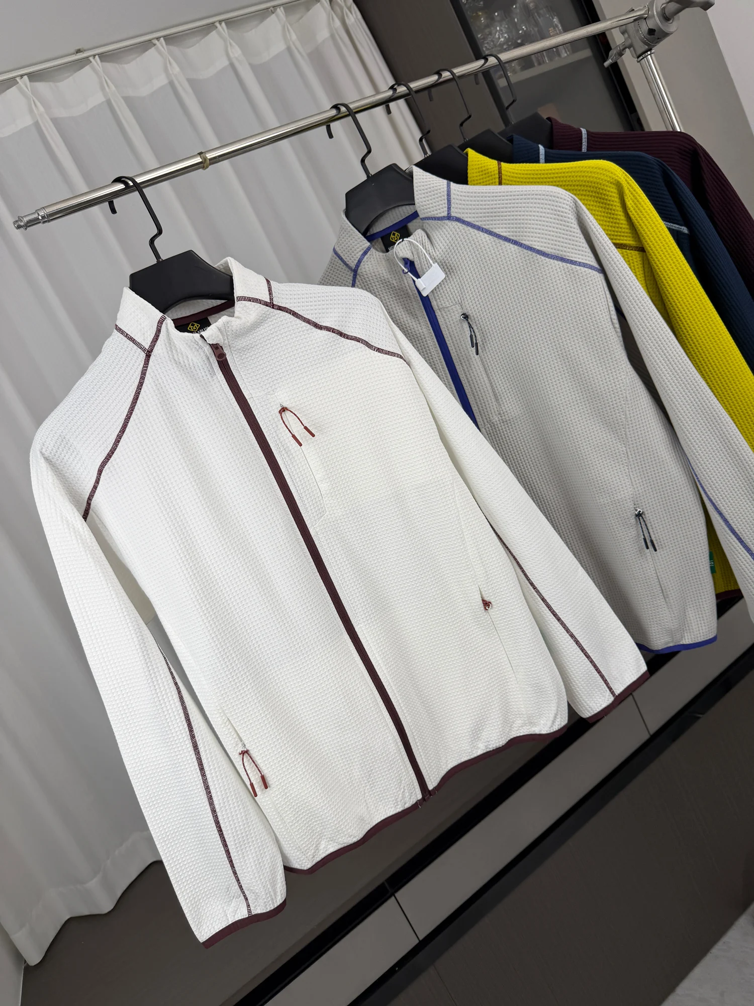 UV Protection Cool Feeling Men's Jacket Fast Dry Breathable Spring Summer Herringbone Technology Clothing Outerwear