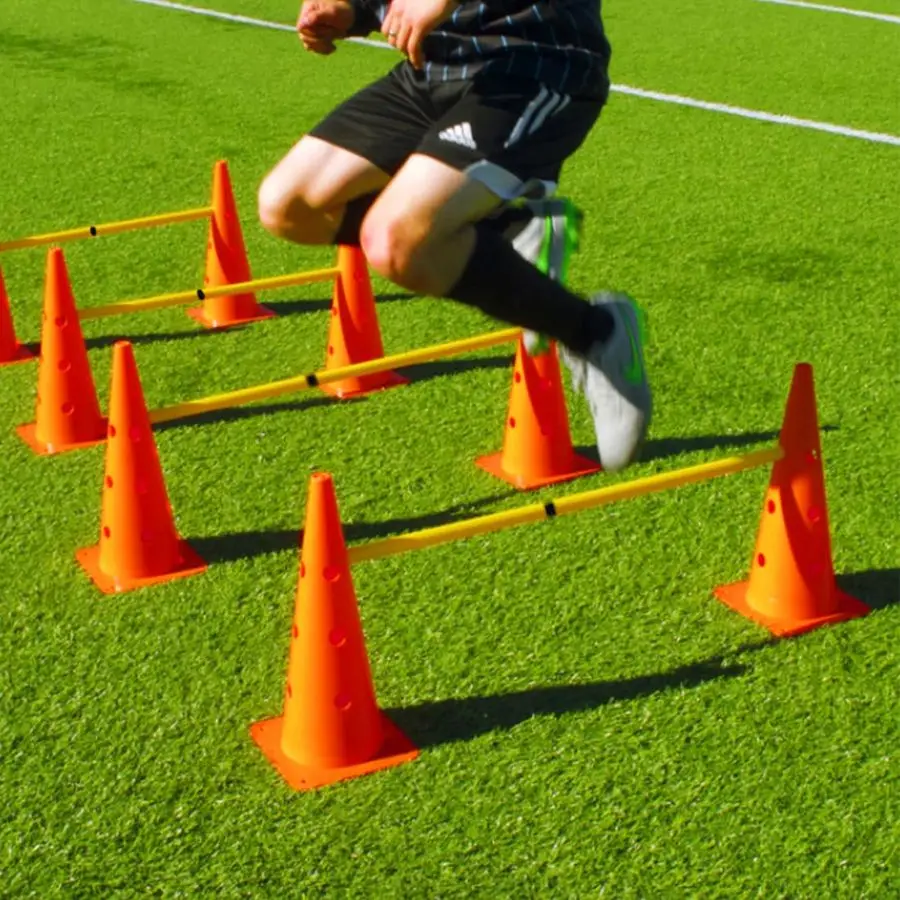 سلم مثلث علامة مخروطية وسادة القرص عقبة مجموعة متعددة الوظائف