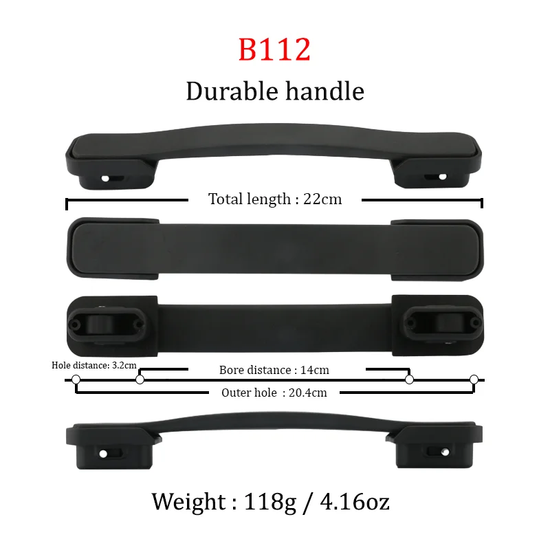 B111 B112 Luggage Accessories Handle Trolley Case Universal Retractable Handles Suitcase Box Replacement Portable Handles