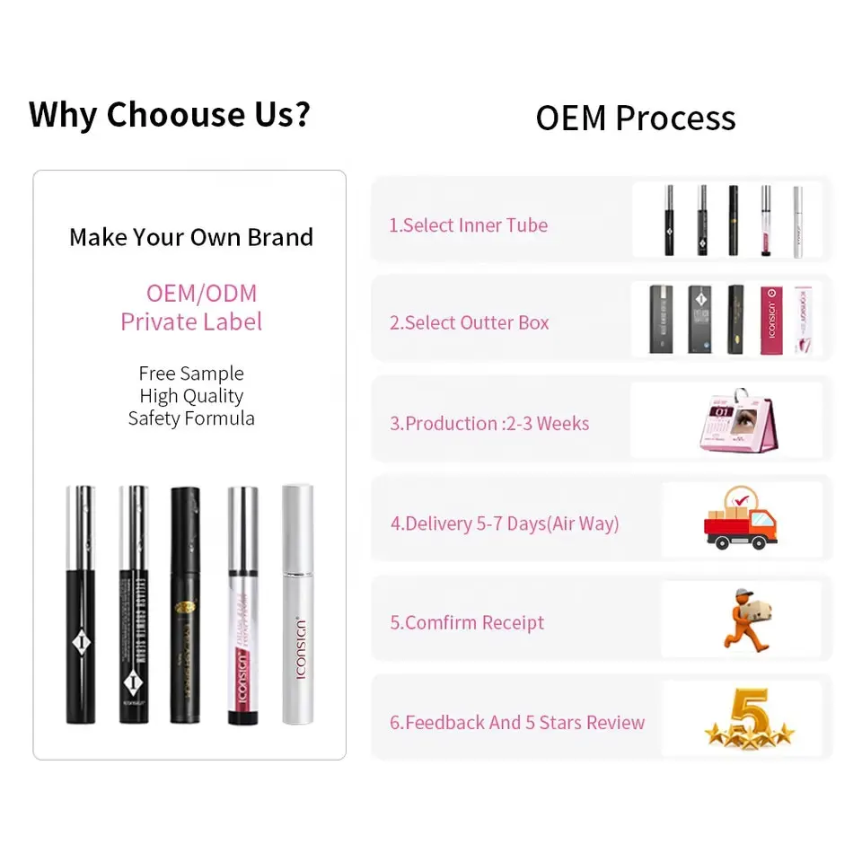 Eyelash Growth Serum Natural Lash Serum for Eyelash Growth and Thickness Eyelash Serum Thicker Lashes Brows Lash Growth Serum