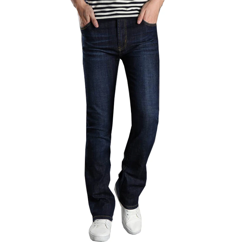 

Men's Denim Stretch Flared Pants Korean Style Casual Slim Flared Jeans