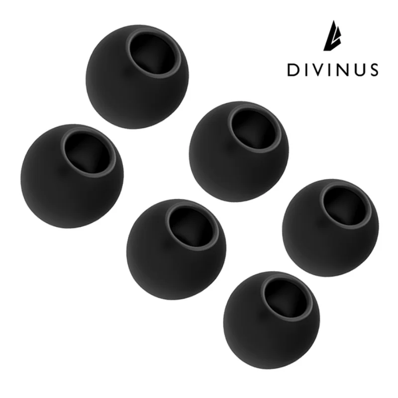 DIVINUS Velvet  Silicone For Size 3-5mm, Soft Deeply / DIVINME Velvet Silicone 4.5-6mm Deeper Lower Clearer Midrange Eartips