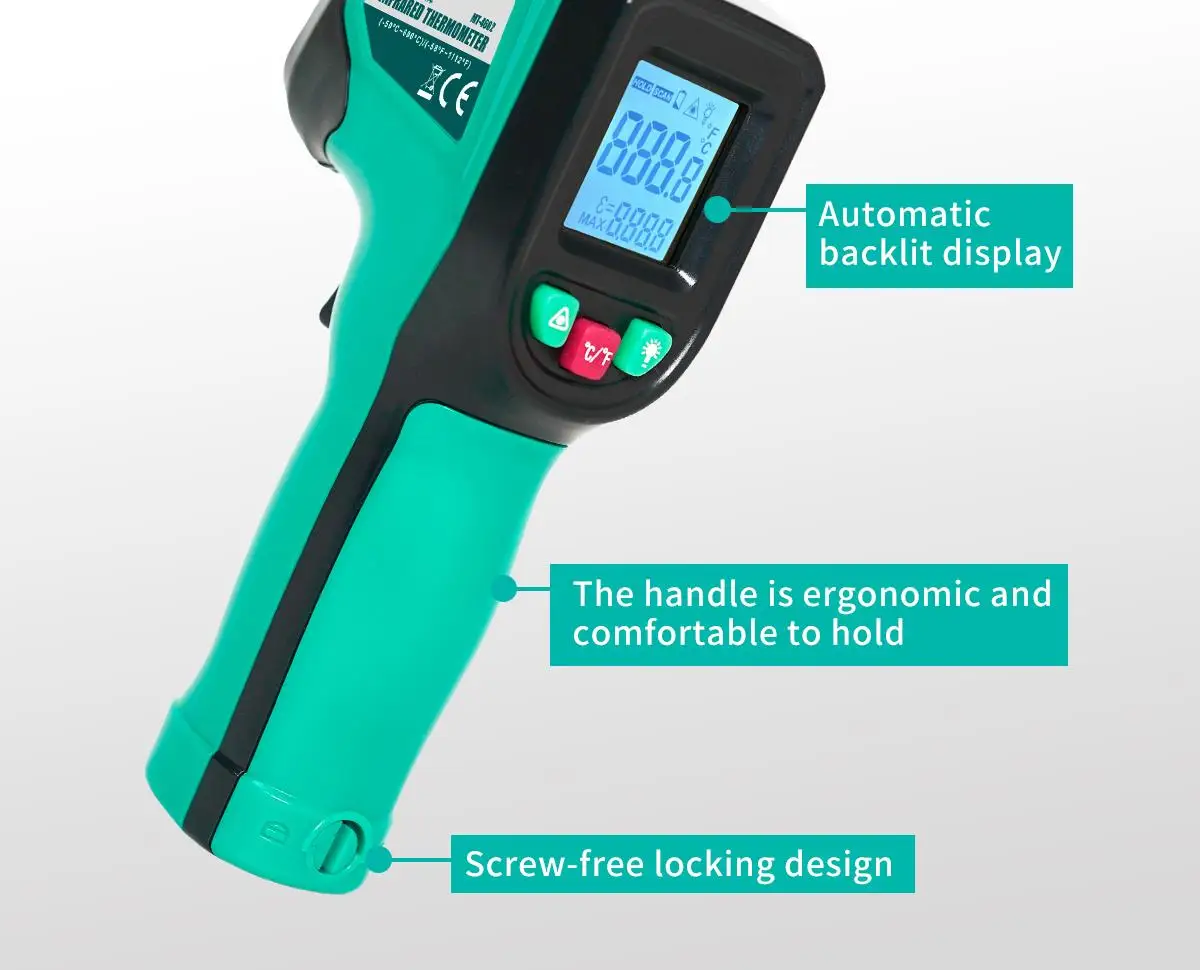 PRO'SKIT MT-4602-C Infrared Thermometer with -50°C ~ 600°C Wide Measuring Range for Measure air Conditioner Outlet Temperature