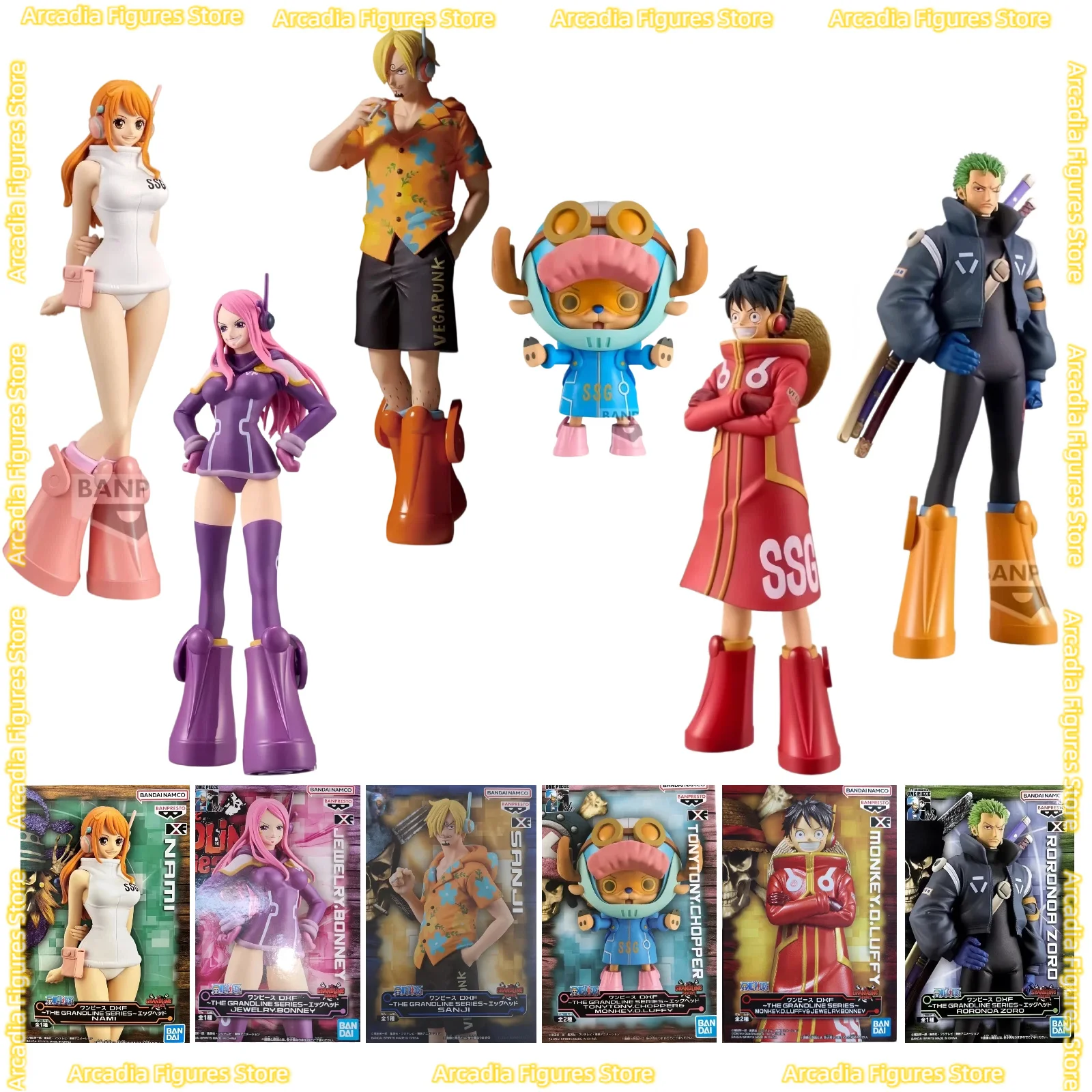 

[In Stock] Original One Piece Luffy Anime Figures Monkey D. Luffy Egg Head Island Action Model Anime Collectibles Toy Figures