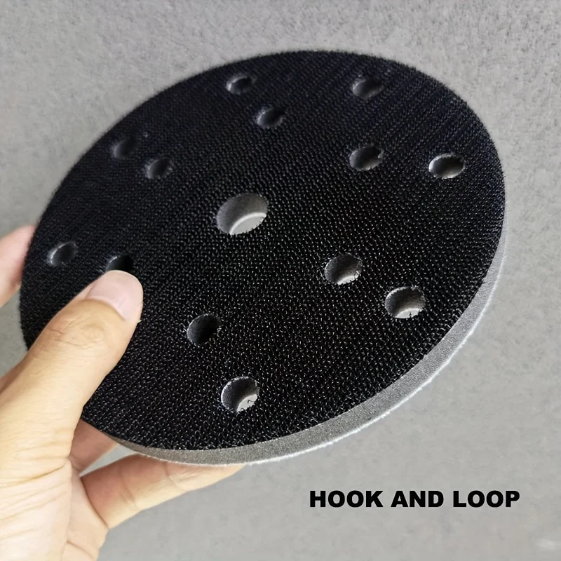 1pcs 6Inch Sponge Interface Pad 15 Holes 150mm Sanding Disc Sander Backing Pad Electric Grinder Pad Sanding Discs Abrasive Tools