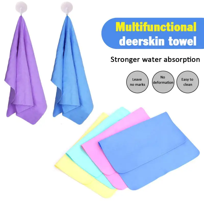 

30*20cmCar Cleaning Microfiber High Absorbent Wipes Hair Towel Synthetic Deerskin PVA Towel