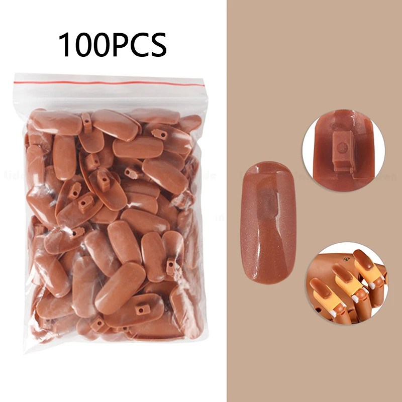 100pcs Practice Artificial Hand Armor Pieces Prosthetic Hands Replacing Nail Flexible Joint Mechanical Finger Accessories