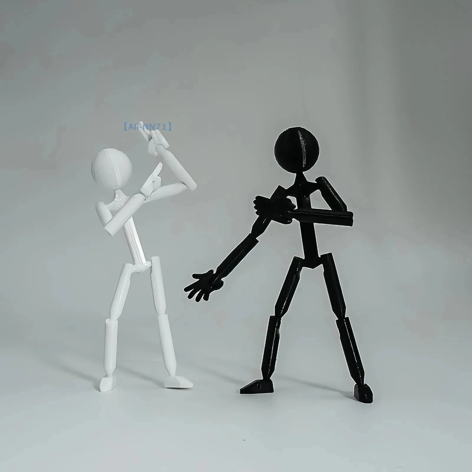 3DPrinted Mannequin Neuheit Action Figure Stickman Zusammengebauter Roboter Mehrgelenk Multi Joint Stickman Spielzeug Beweglicher 3D-Druck