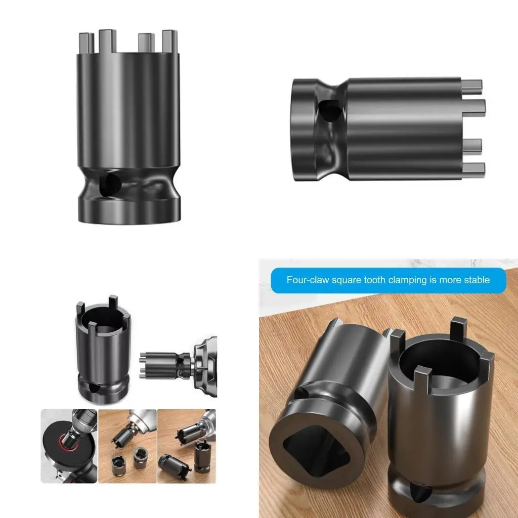 

Y1UD Grinder Socket Electric Wrench, 4 Pronged Spanner Quick Flange Nut Removal
