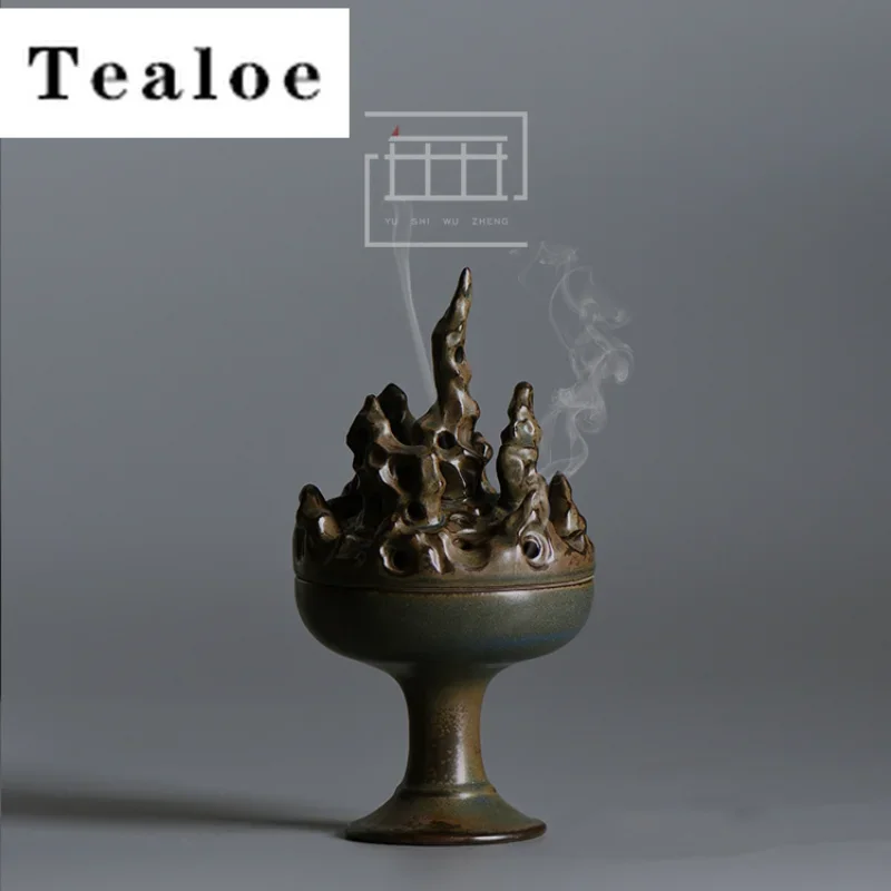 Taihu Lake Stone Incense Burner Incense Mosquito Repellent Incense Household Smell Distributor Tea Items Equipment Ornaments