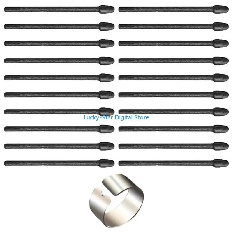 

N7MC 20Pcs Felts Styluses Nibs and Holder Clip for Remarkable Digital Screens