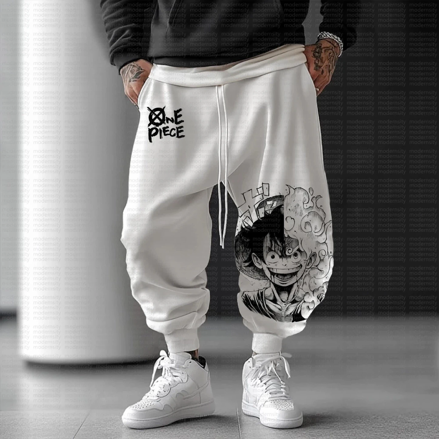 

One Piece Collaboration 2025: бестселлер, осенние повседневные спортивные мужские длинные брюки из чистого хлопка для повседневной жизни и спортивные штаны