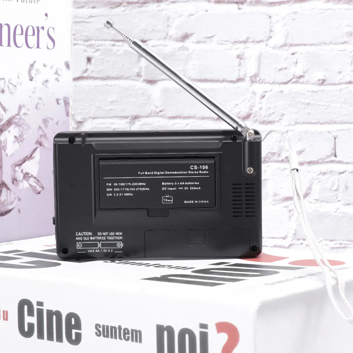 

Digital Radio High Sensitivity Fm Am All Band Portable Mini Radio For Outdoor Travel Great Reception Black