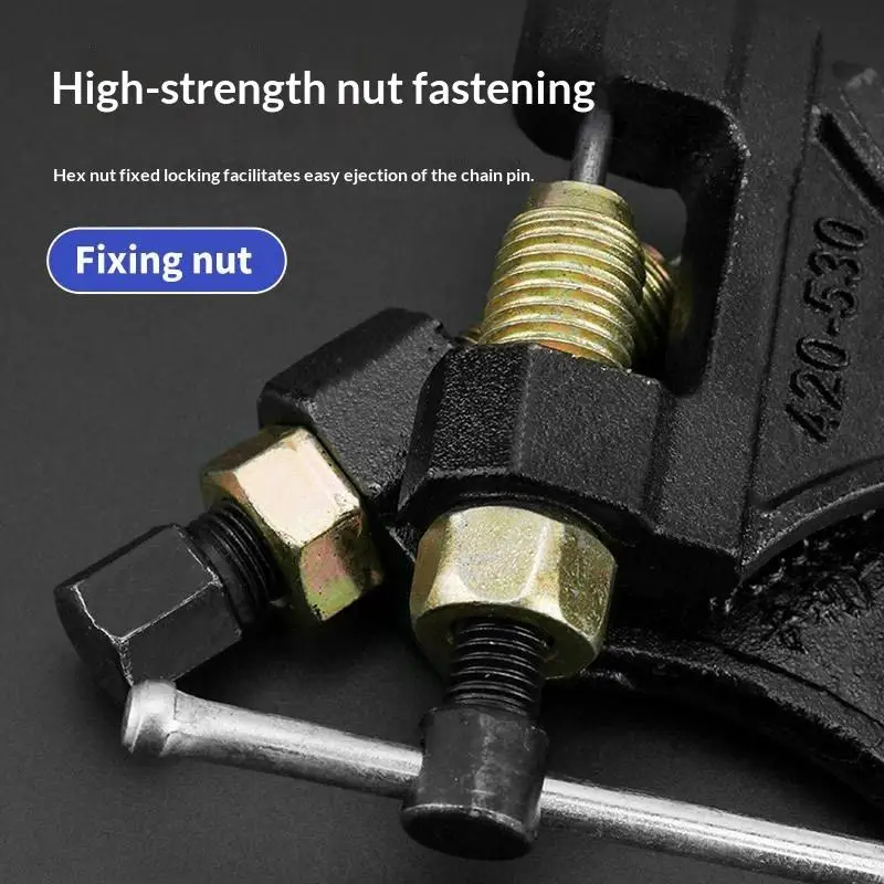 Motorcycle Chain Breaker Heavy Duty Universal Chain Link Removal Riveting Tool 1PC for Dirt Bike ATV Repair