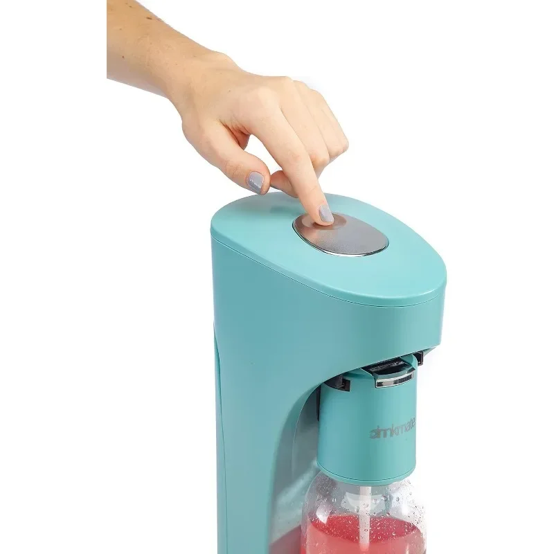 Drinkmate OmniFizz Sparkling Water and Soda Maker, Carbonates Any Drink, Bubble Up Bundle - Includes Two 60L CO2 Cylinders