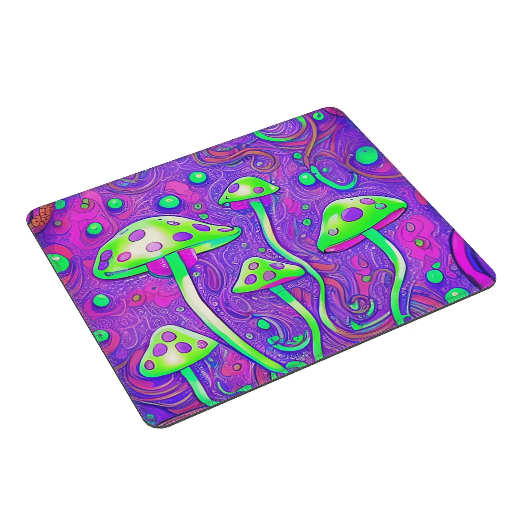 Psychedelic Magic Glowing Mushrooms Mouse Pad Computer Keyboard Mouse Mat Gaming Laptop Desk Mat Office Accessories Table Mats