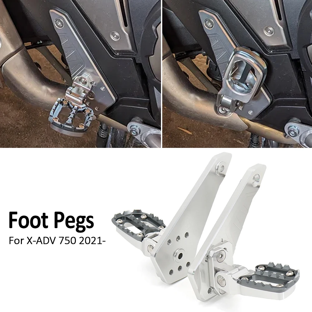 

Подставка для ног для HONDA X-ADV 750 XADV 750 XADV750 X-ADV750 2021 2022 2023 2024 2025 Подставка для ног Подножки для пассажира Складная педаль