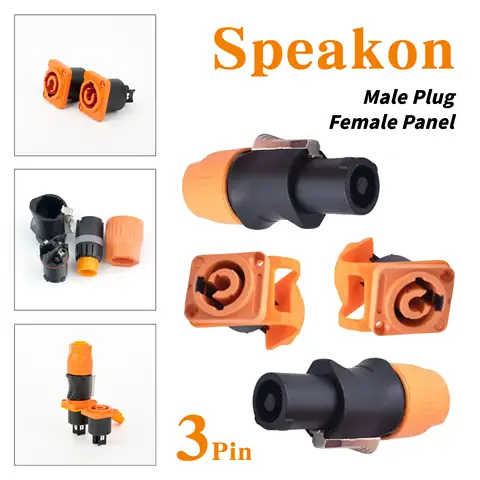 20A IP65 방수 전원 커넥터 3핀 항공 플러그 및 소켓 콤보 파워콘 커넥터