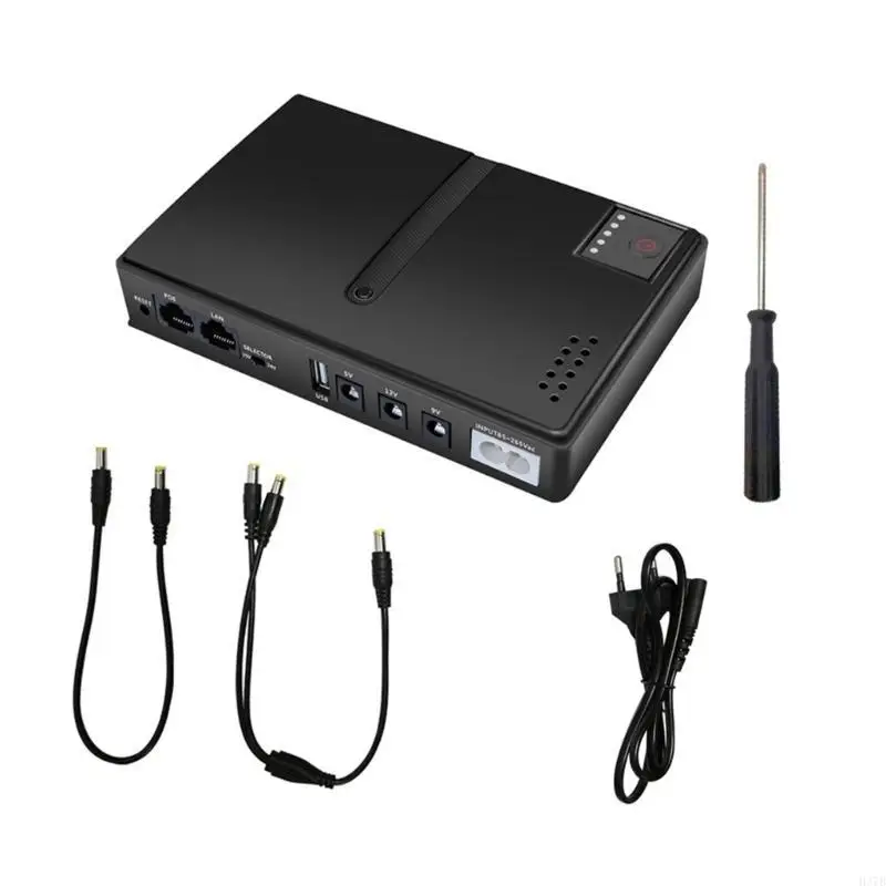 H37B UPSバッテリーバックアップ5V 9V 12Vルータースイッチ用のポータブル電源電話電話