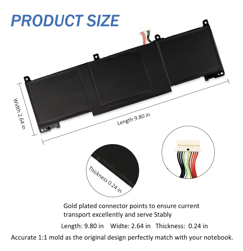 ETESBAY RH03XL Laptop Battery for HP ProBook 430 440 445 450 630 640 650 G8 Zhan 66 Pro A 14 G4 Series HSTNN-IB9P HSTNN-OB1T