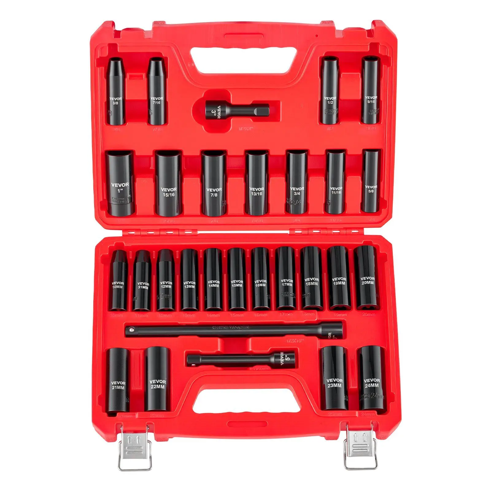 29PCS 1/2 Drive Imp…