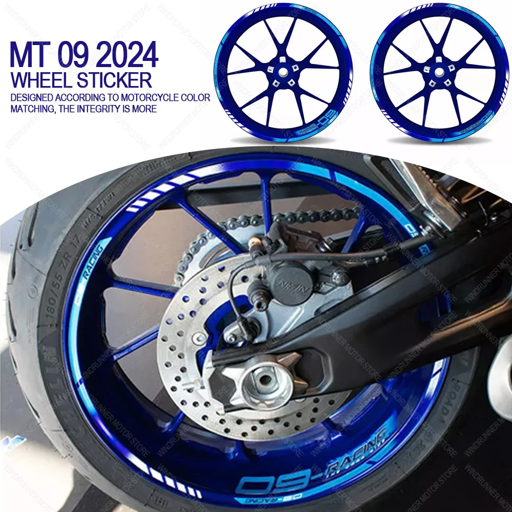 

Motorcycle Accessories Waterproof Protective Wheel Sticker High Quality Epoxy Resin Protective Sticker For MT-09 2024