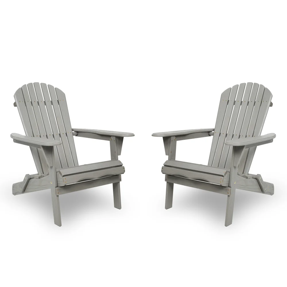 

Wood Lounge Patio Chair for Garden Outdoor Wooden Folding Embossed Adirondack Chair Set of 2 Solid Cedar Wood Lounge Patio Chair