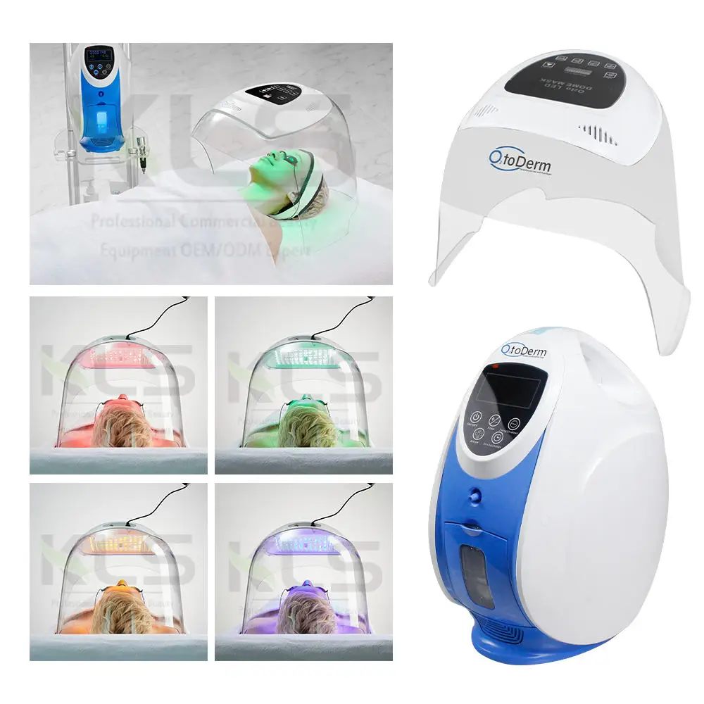 Skin Rejuvenation O2toDerm Oxygen Machine Pure Oxygen Concentrator Skin Care Dome Facial Mask Therapy Oxygen Facial Machine