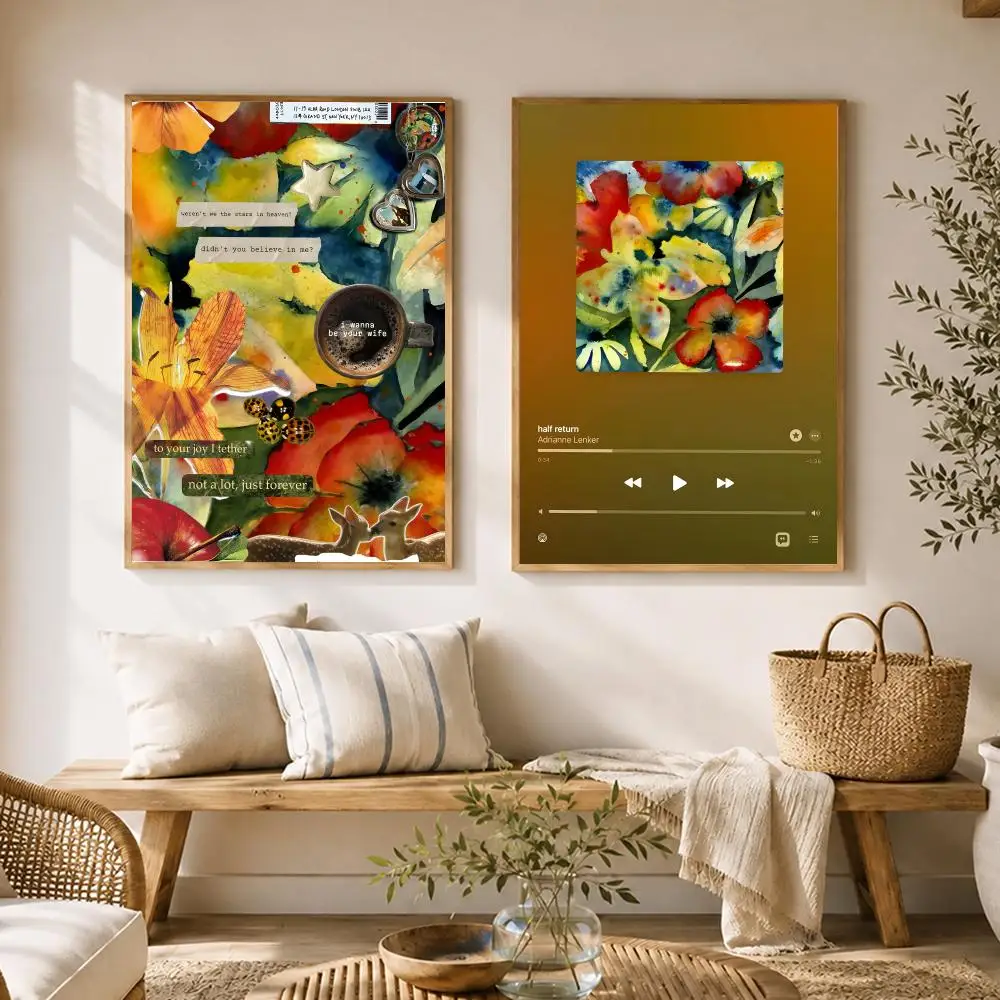 Singer Adrianne Lenker US Poster HD poster wall art self-stick no-residue for home cafe office great gift