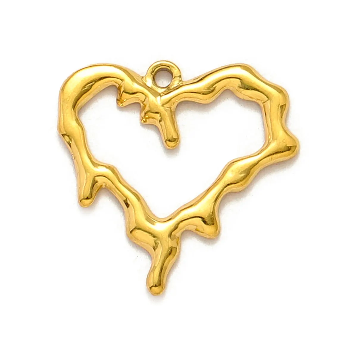 5 قطعة/الوحدة الفولاذ المقاوم للصدأ الحب القلب سحر المعلقات DIY بها بنفسك صنع سوار قلادة القرط مجوهرات الإكسسوار بالجملة