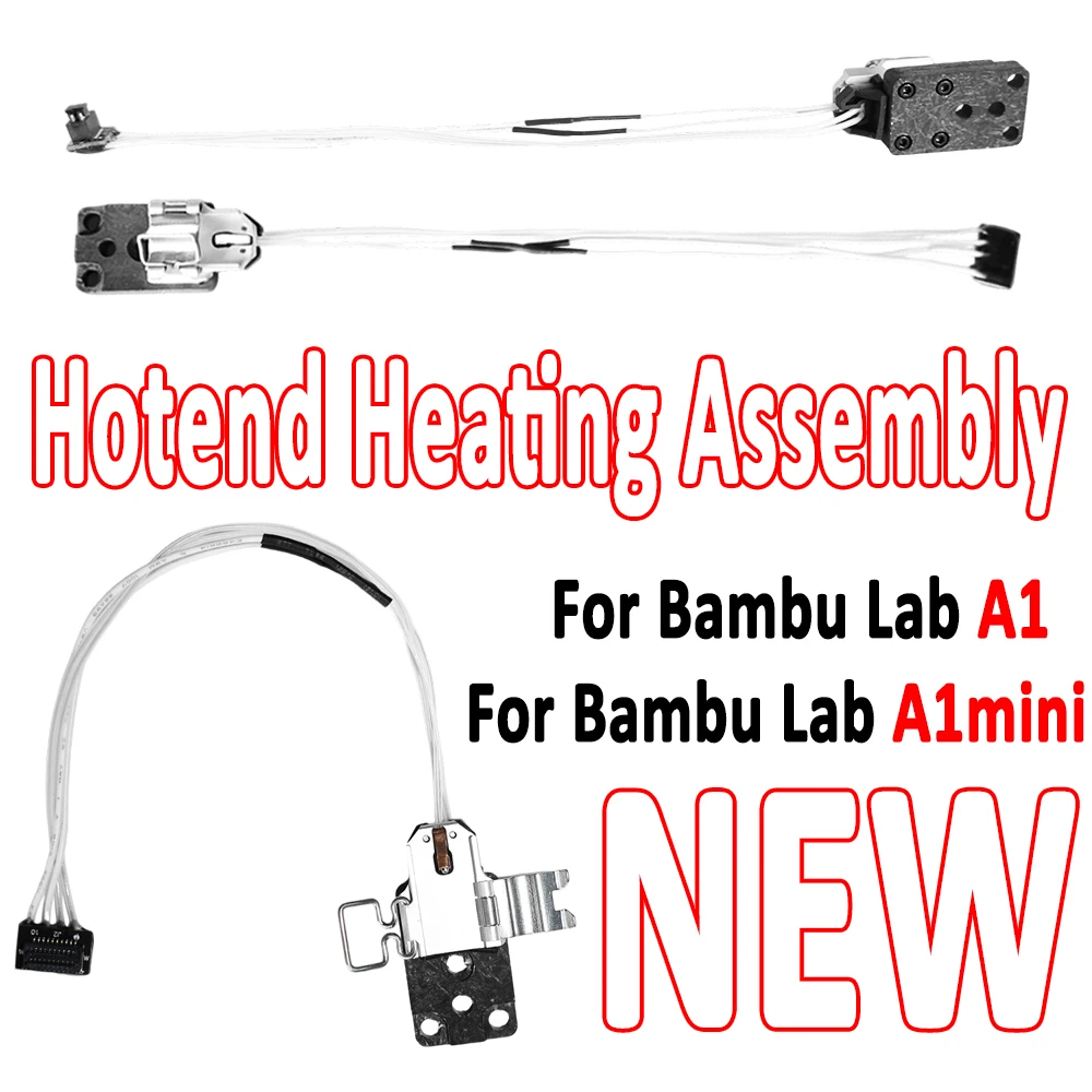 Bambu Lab A1 / A1 Mini 3Dプリンター用ホットエンド加熱部品、ホットエンド加熱アセンブリキット、ホットエンド3Dプリンターアクセサリー