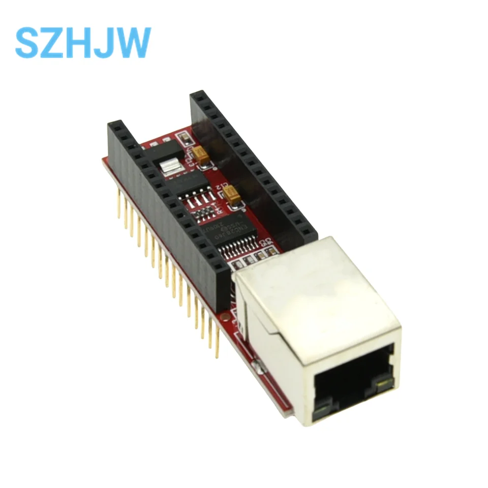 ENC28J60 Ethernet Shield V1.0 For Arduino Compatible Nano 3.0 RJ45 Webserver Module