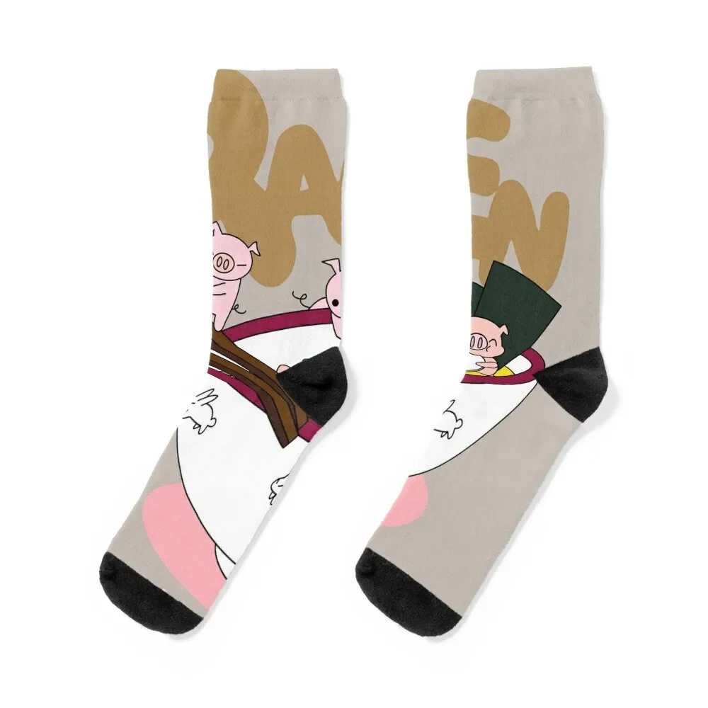 Giddy Piggies Ramen Time Socks with print summer Run Boy Child Socks Women's