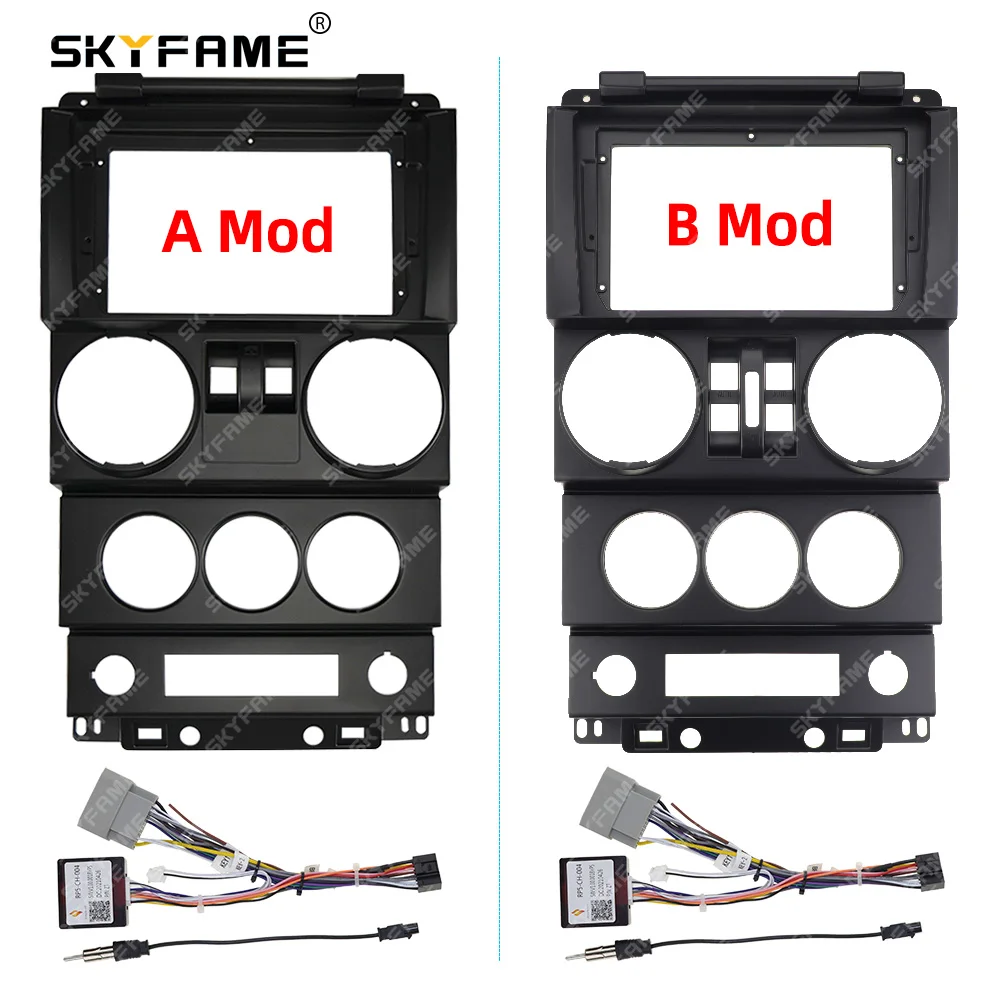 

SKYFAME Car Frame Fascia Adapter Canbus Box Decoder Android Radio Dash Fitting Panel Kit For Jeep Wrangler Rubicon