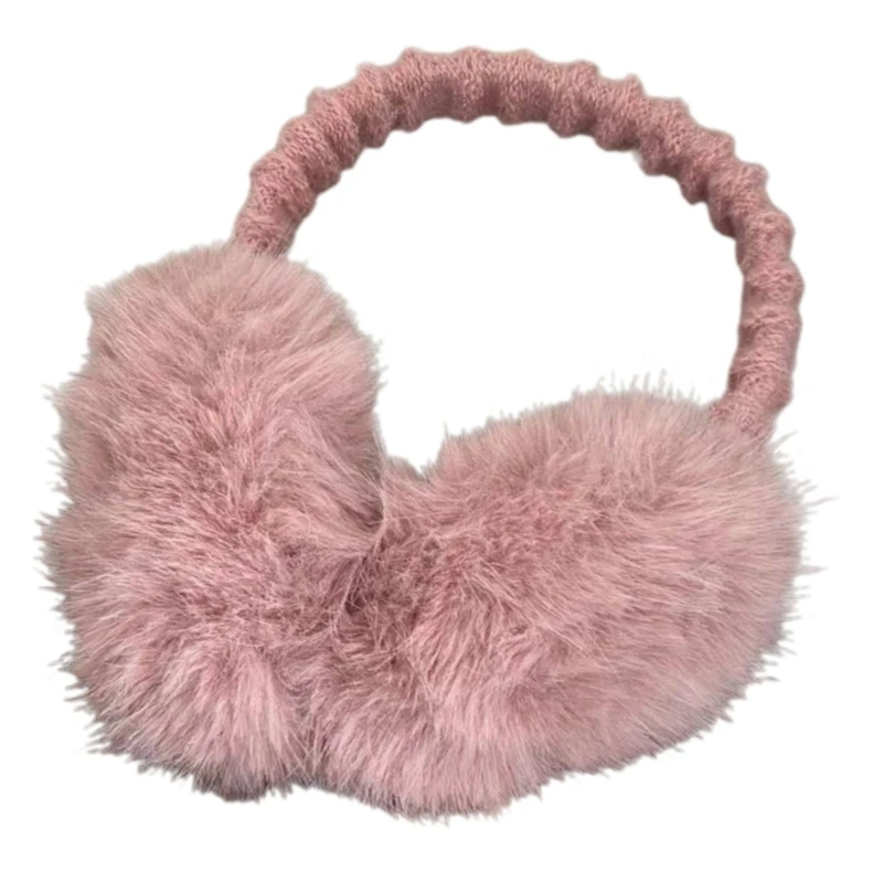 Cuffie antirumore pelose in peluche per donna, ragazza, scaldaorecchie, cuffie protettive per stagione fredda, per attività