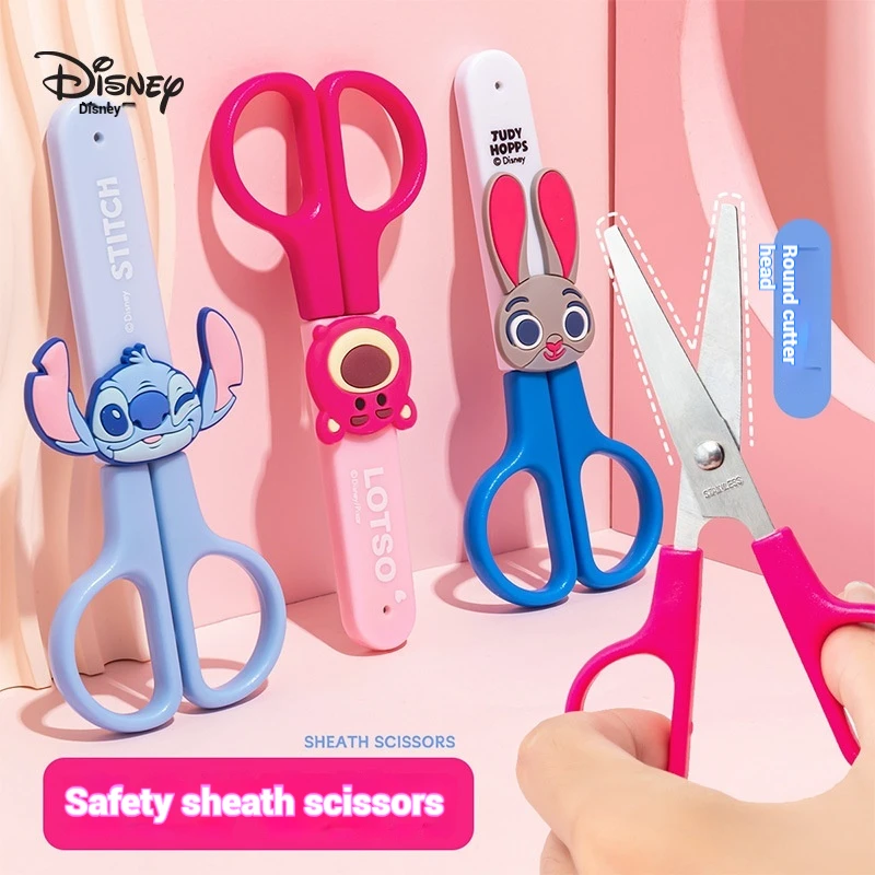 Disney Strawberry Bear Judy Steedy Sewing Scissors Cute Anime Cartoon Scissors Stationery Gift For Kindergarten Students