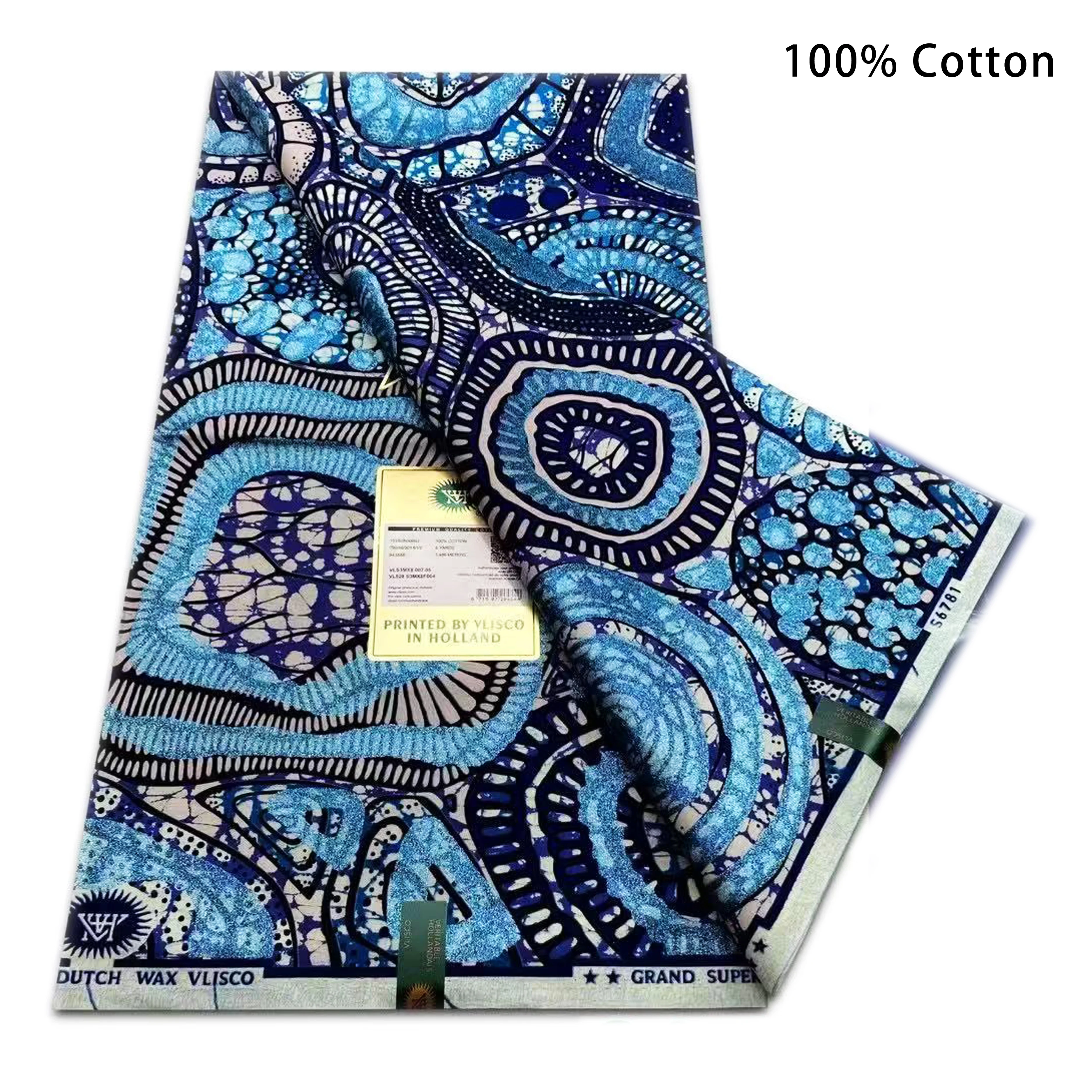 2025 New African Grey Gold Shining Super Wax Fabric Cotton Material Grand Ankara Pagne Wax Printing for Fashion Accessories