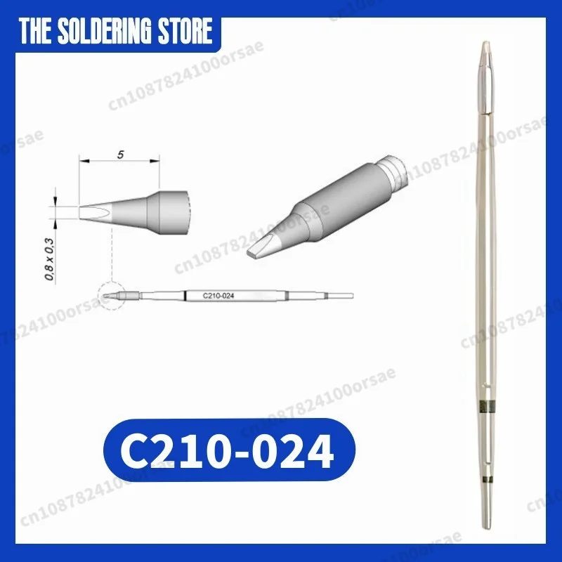 C210 024 Cartridge for JBC SUGON AIFEN T210/T26 Soldering Handle, жало C210 Tip Replacement Accessory Tool