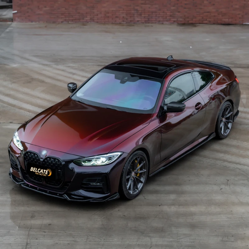 

Хамелеон ПЭТ, глянцевый металлик, фиолетовый, синий, красный, зеленый, золотой, автомобильная виниловая пленка, премиальные автомобильные наклейки