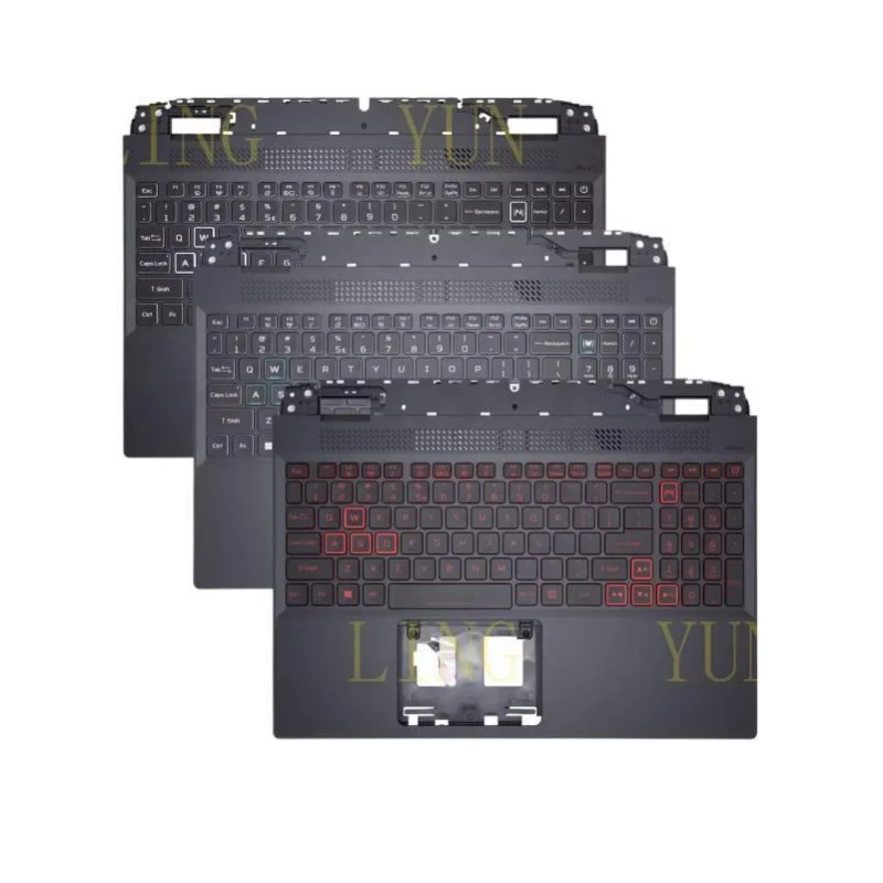 

Крышка корпуса (C-шелл) с клавиатурой и петлями для экрана для Acer New Shadow Knight AN515-58 AN515-46 N22C1