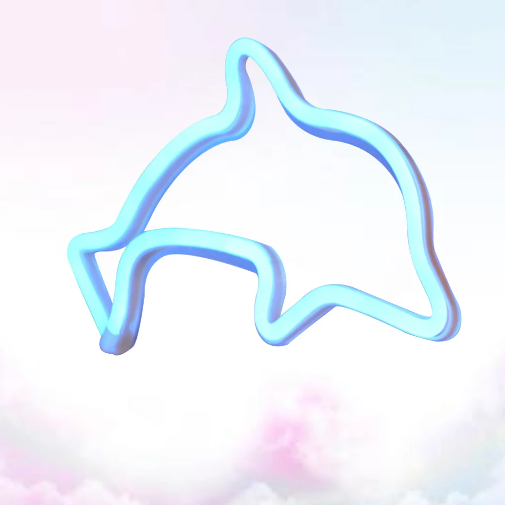 Dolphin Night Light Creative Funny Beautiful Plastic Home Store Decoration Night Light