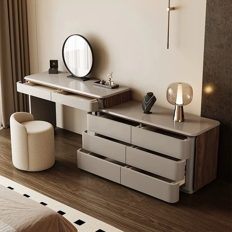 

Modern Dressing Table Storage Vanity Table Organizer Makeup Dresser Luxury Space Saving Coiffeuse Chambre Bedroom Furniture
