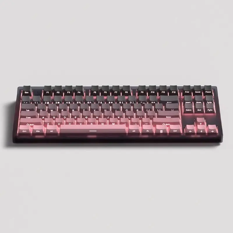 Imagem -03 - Side Print Shine Através de Keycaps Double Shot Pbt Keycaps Oem Profile For mx Switches Teclado Mecânico Preto Rosa 135 Chaves