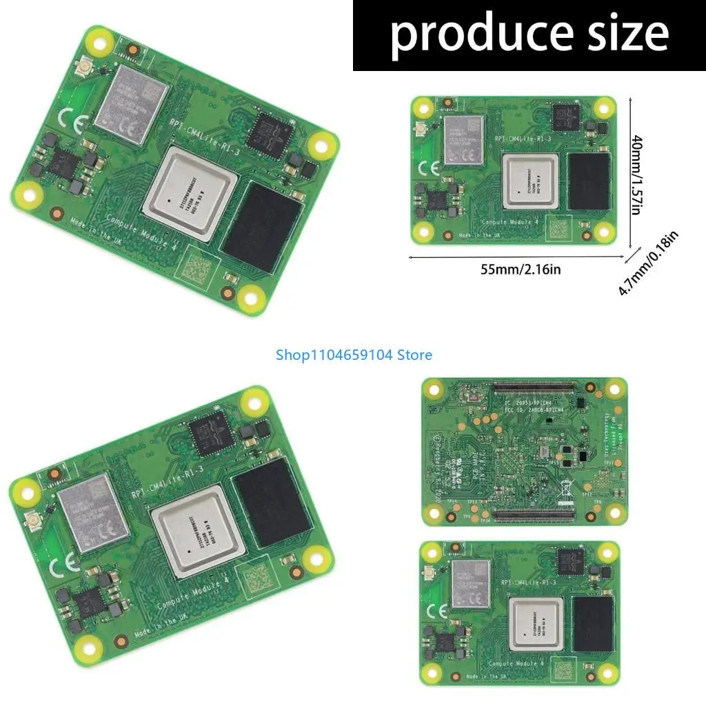 

CM4102000 PC Module Featuring 4K Output PCIe Interfaces 100MB/s eMMC Storage Machine Learning Applications