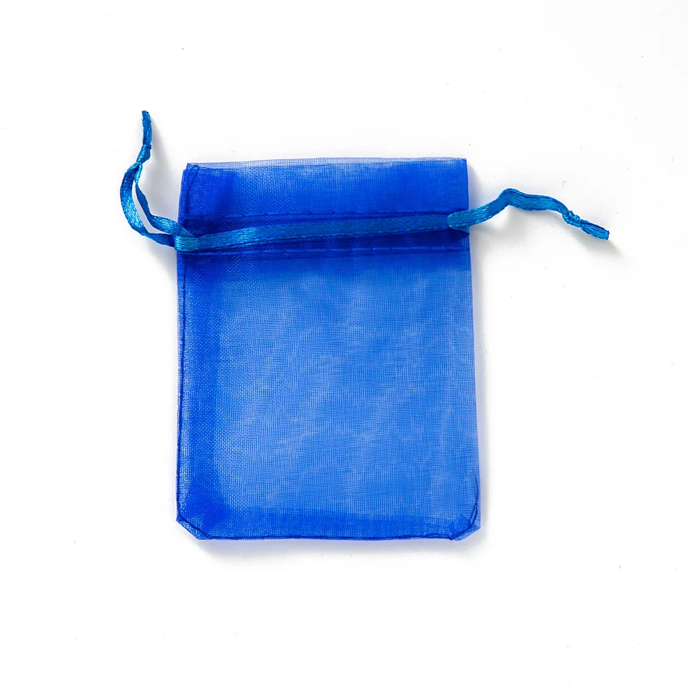 50 Stück transparente Organza-Geschenk-Kordelzug mit Schmuckbeuteln, Display-Verpackung, Weihnachten, Süßigkeiten, Hochzeit, Party, Festival, Mullbeutel