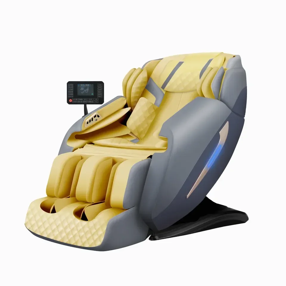 sl track massage chair Modern Shiatsu Leisure Leather Genuine Massage Chair For Body Foot Neck Leg Head 4d 3d Zero Gravity Massa