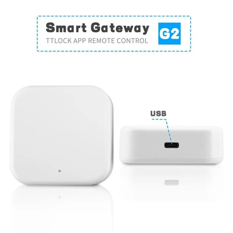 B49C Ttlock APP Device Lock Gateway G2 Bluetooth To Wifi Converter Smart Electronic Door Lock Home Bridge US Plug